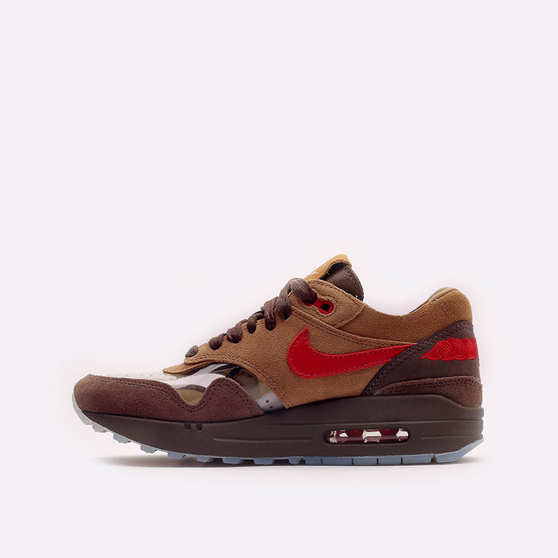 мужские коричневые кроссовки Nike Air max 1 Clot DD1870-200 - цена, описание, фото 3